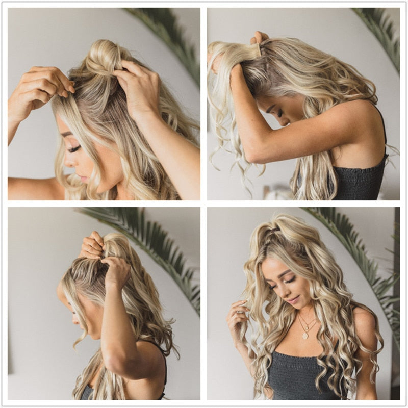 Clip In Human Hair Extensions Full Head Remy Hair