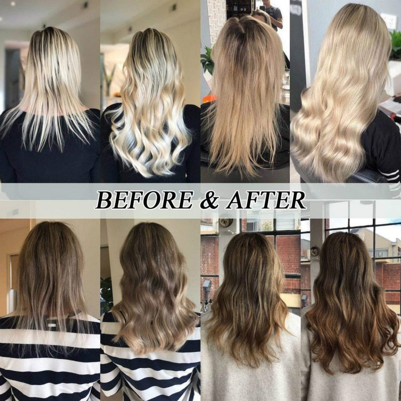 Clip In Human Hair Extensions Full Head Remy Hair
