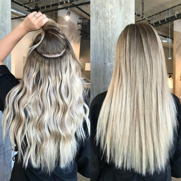 Clip In Human Hair Extensions Full Head Remy Hair