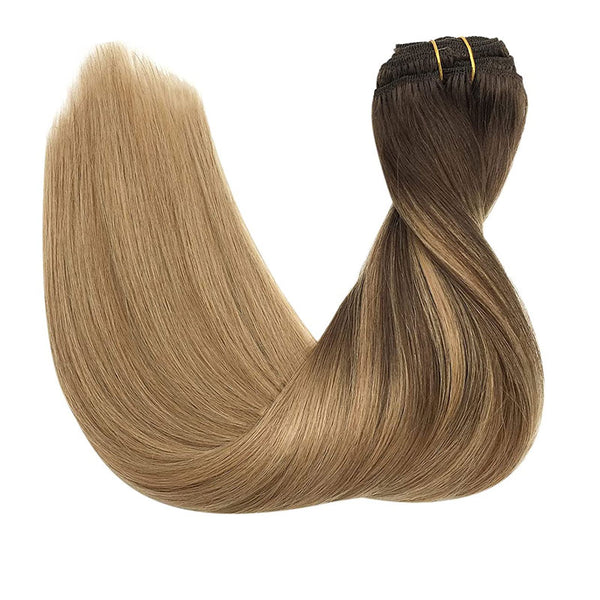 Clip In Human Hair Extensions Full Head Remy Hair