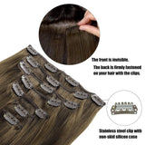 Clip In Human Hair Extensions Full Head Remy Hair